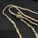 小香風金鍊皮革掛繩