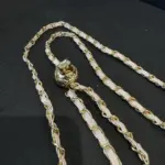 小香風金鍊皮革掛繩