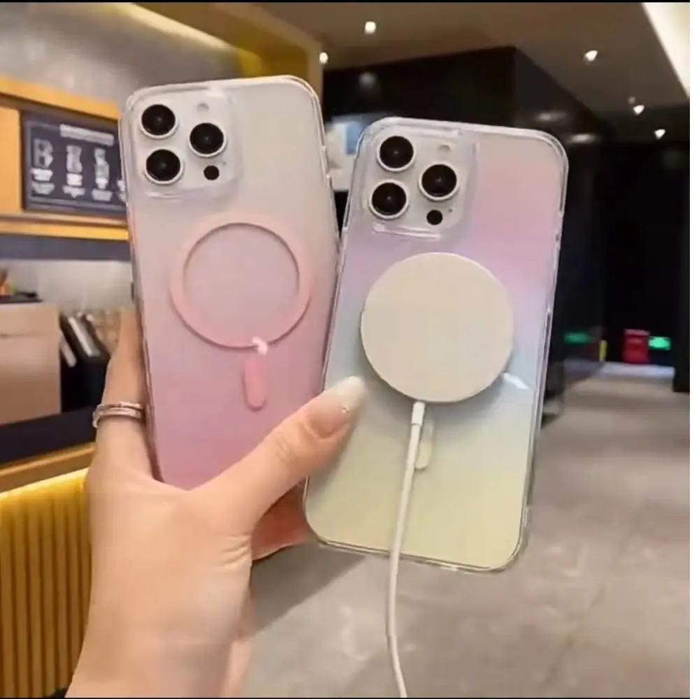 IPHONE17系列 透明漸變磁吸殼